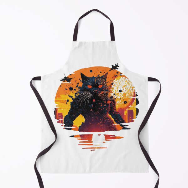 Item preview, Monster Cat destroys the City designed and sold by Synthwave Poem.