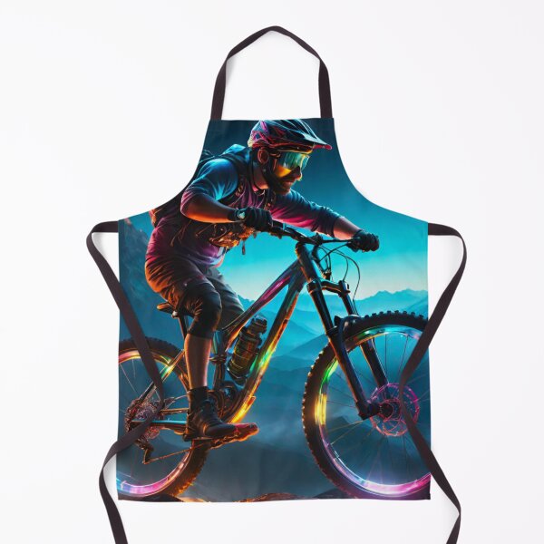 Item preview, Night Shredder: MTB Rider with Illuminated Bike designed and sold by GrizzlyCollective.