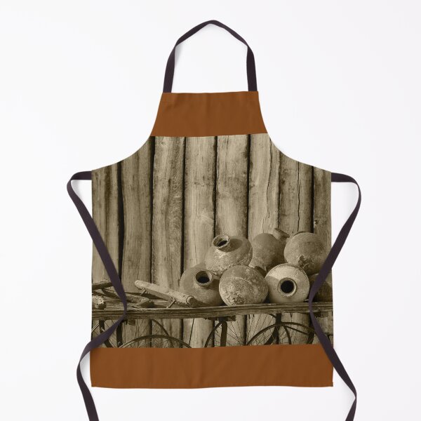Item preview, Pots on Cart Still Life Rustic Benidorm Tint designed and sold by eddiebarronshop.