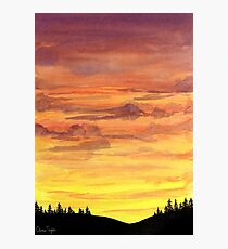 Rolling Hills Sunset Photographic Print