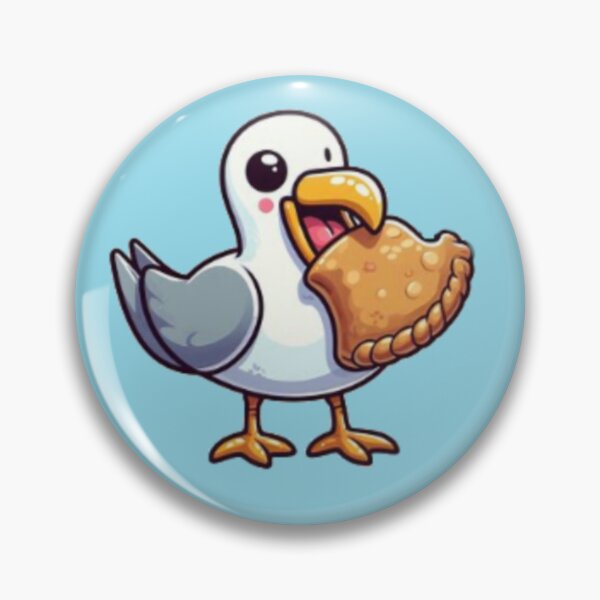 Item preview, Seagull stealing Cornish pasty  designed and sold by PiskieChicGifts.