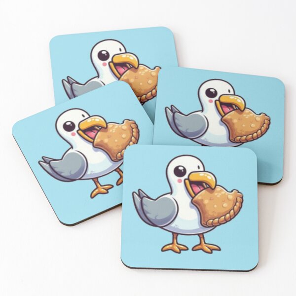 Item preview, Seagull stealing Cornish pasty  designed and sold by PiskieChicGifts.