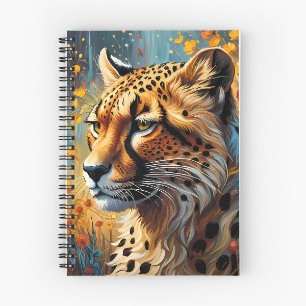 Item preview, Cheetah and Flowers, Ai Generated Art  designed and sold by ACC .