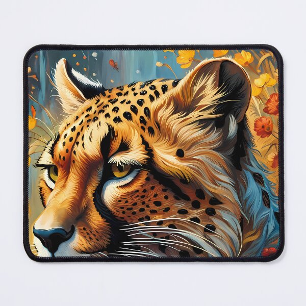 Item preview, Cheetah and Flowers, Ai Generated Art  designed and sold by ACC .