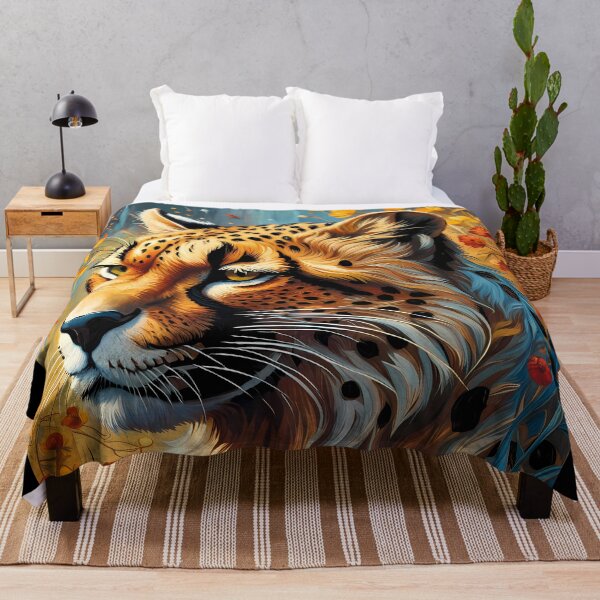 Item preview, Cheetah and Flowers, Ai Generated Art  designed and sold by ACC .