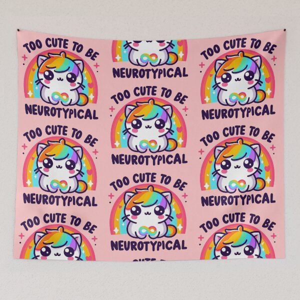 Item preview, Too cute to be neurotypical designed and sold by Vkinsify.