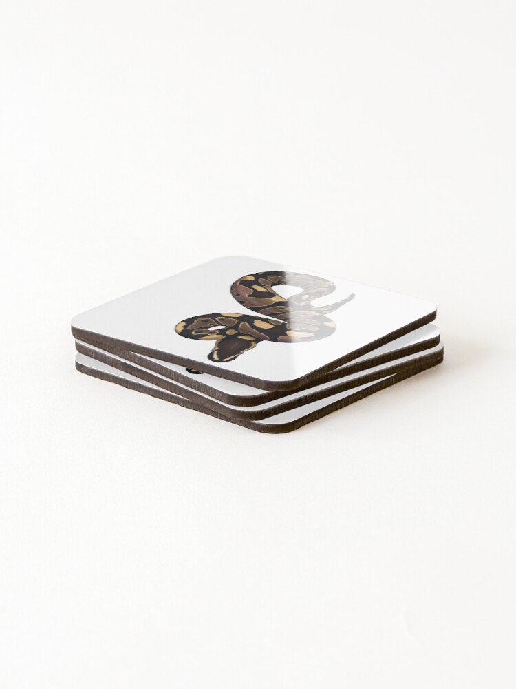 Thumbnail 4 of 5, Coasters (Set of 4), Ball Python designed and sold by HauntedHerps.
