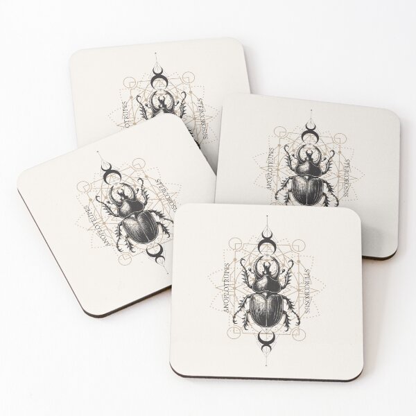 Item preview, Sacred Geometry celestial insect stag beetle latin name  designed and sold by MonochromeEcho.