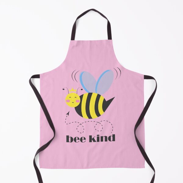 Item preview, Happy bee princess character with crown and typography Bee Kind designed and sold by CutieBlue.
