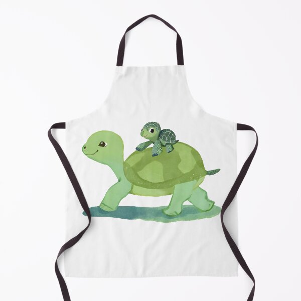 Item preview, Mom and baby green turtle walk around happily designed and sold by gao7650.