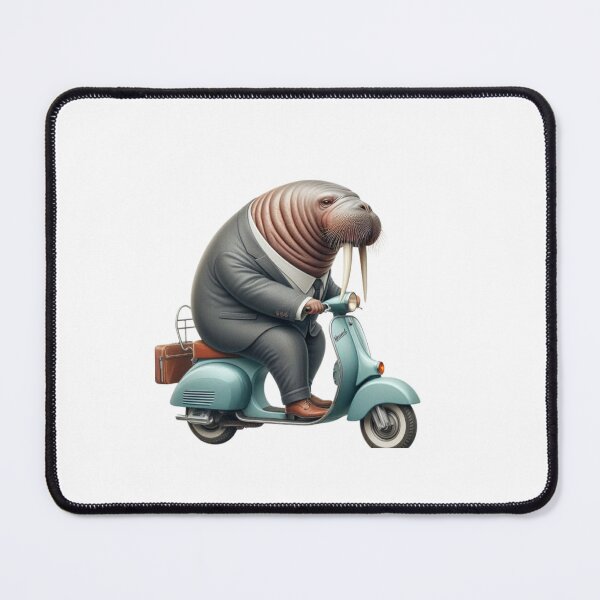 Item preview, Morse go to work in scooter- Fun cartoon with animals designed and sold by NovaMode.