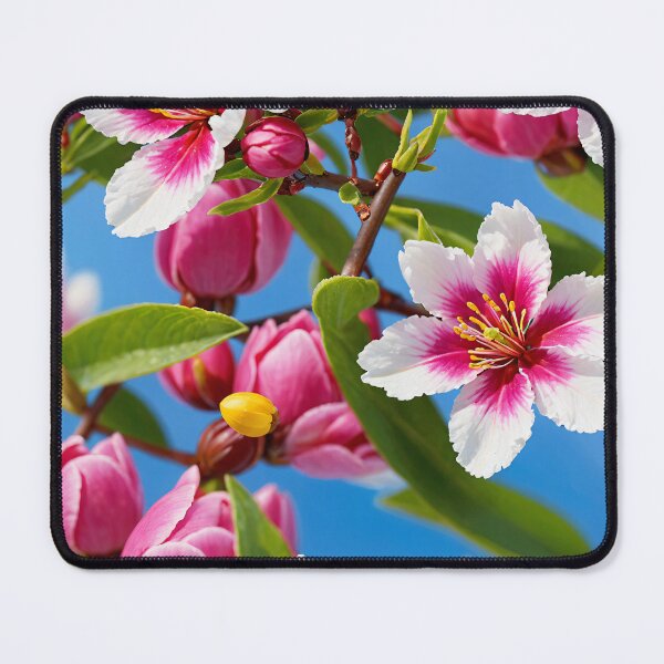 Item preview, Vibrant orange white green Flower Illustration - Botanical Artwork, Sensations of a vibrant spring day designed and sold by yeekazar.