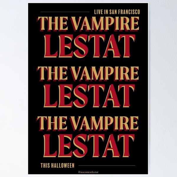 Aperçu de l'œuvre Le Vampire Lestat - Affiche de concert 10 créée et vendue par nocontextlestat.
