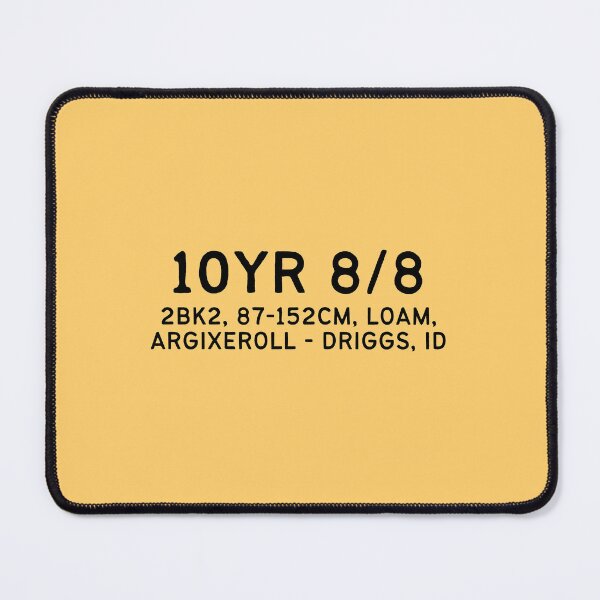 Item preview, 10YR 8/8, Munsell Soil Color (butter yellow), Idaho designed and sold by Cat00Tome.