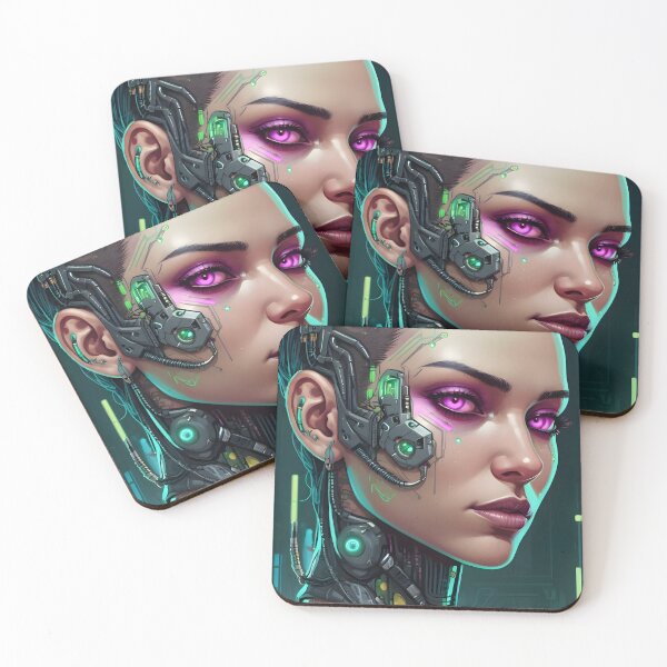 Item preview, Cyberpunk Female Portrait (Spring Theme) designed and sold by papi1998.