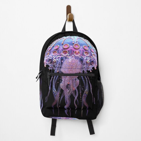 Item preview, Glowing Fantasia: Holographic Jellyfish designed and sold by AI-Only Creations.