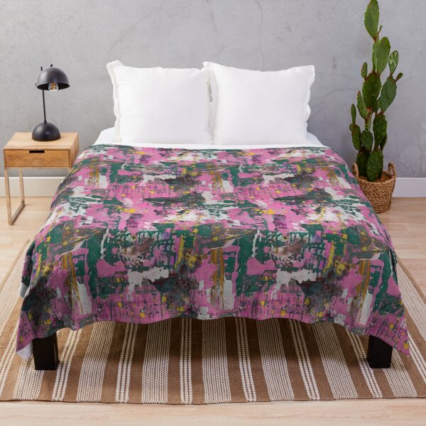 Item preview, Copy of Artistic pattern dripping dark green pink designed and sold by Alessandro Remo Mazzoni Remotextiles.