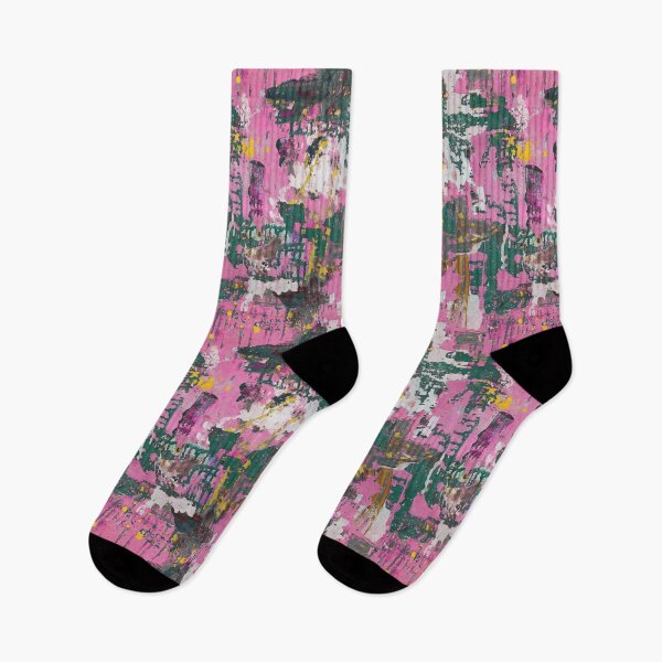 Item preview, Copy of Artistic pattern dripping dark green pink designed and sold by Alessandro Remo Mazzoni Remotextiles.