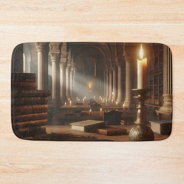Item preview, Timeless Charm: Ancient Library Design Décor designed and sold by PandaTShirtShop.
