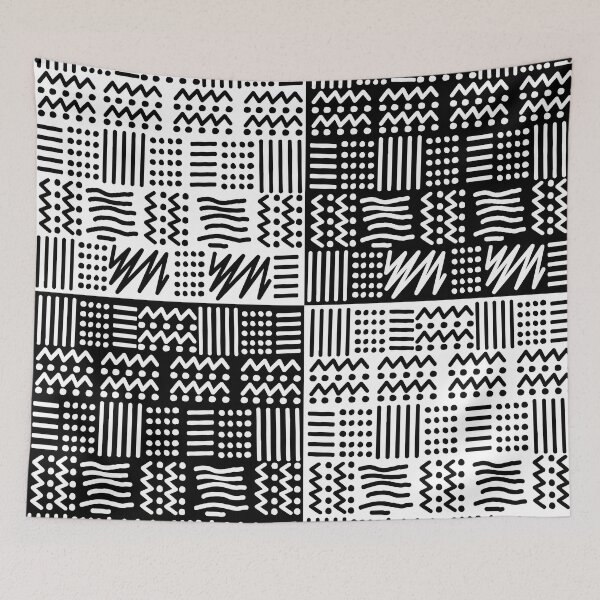 Item preview, African Deco Bogolan Fabric Design designed and sold by Wolagno.