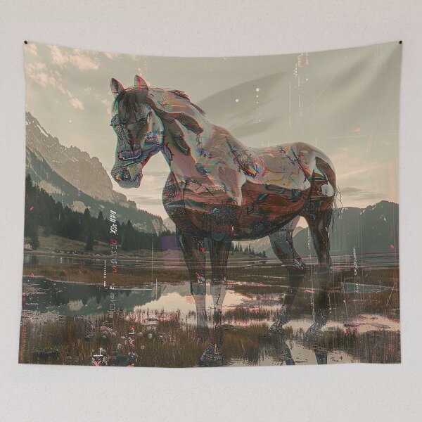 Item preview, Horse  Illustration Art designed and sold by nomiraclehere.