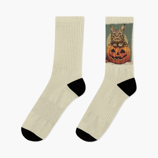 Item preview, Cute Cat with Pumpkin, Halloween Kitty designed and sold by CreativeArts-S.