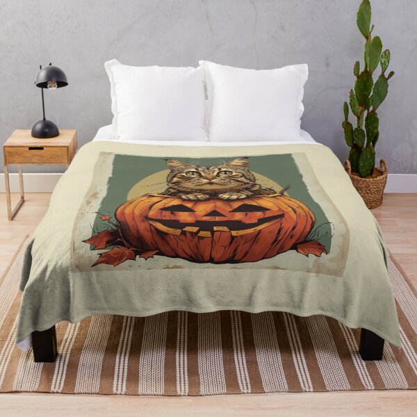 Item preview, Cute Cat with Pumpkin, Halloween Kitty designed and sold by CreativeArts-S.