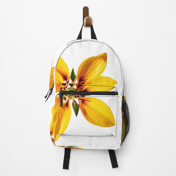 Item preview, Vibrant orange white green Flower Illustration - Botanical Artwork, Sensations of a vibrant spring day designed and sold by yeekazar.