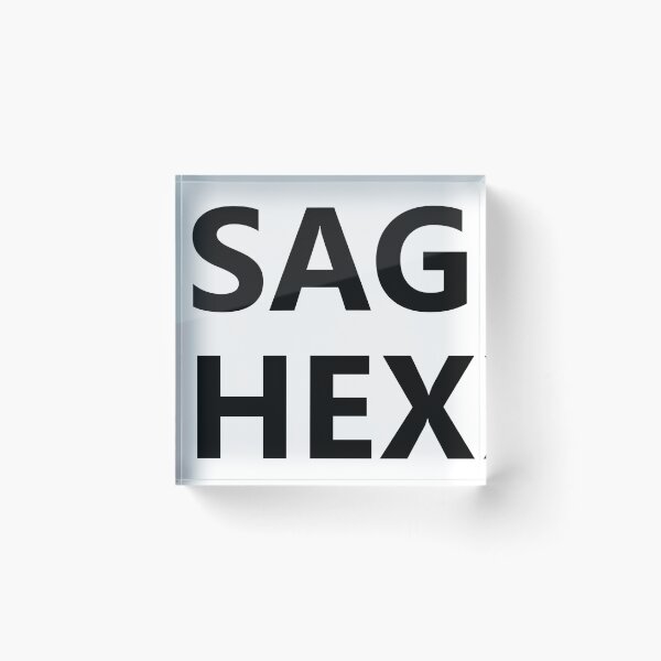 Item preview, SAG HEX (Black Text) designed and sold by SOVLLESS.