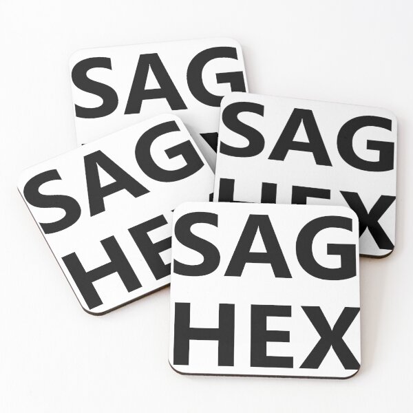 Item preview, SAG HEX (Black Text) designed and sold by SOVLLESS.