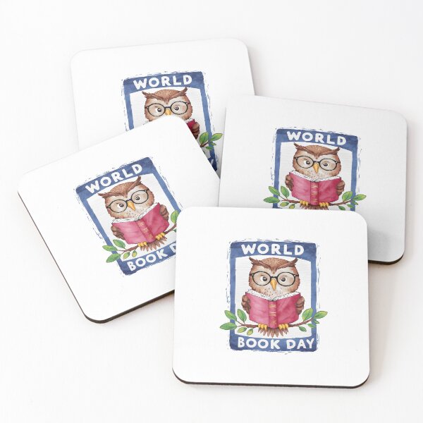 Item preview, World Book Day Owl reading literacy storytelling creativity designed and sold by w1ckerman.