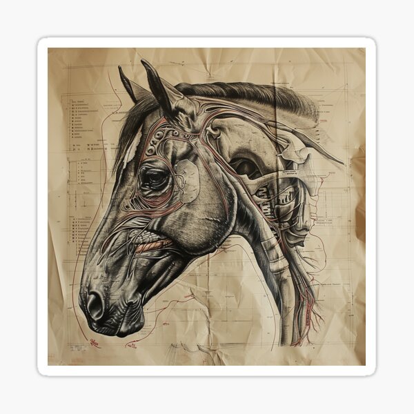 Item preview, Horse  Illustration Art designed and sold by nomiraclehere.