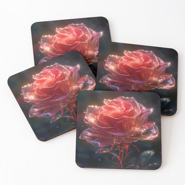 Item preview, Ethereal Radiance: Holographic Rose designed and sold by AI-Only Creations.