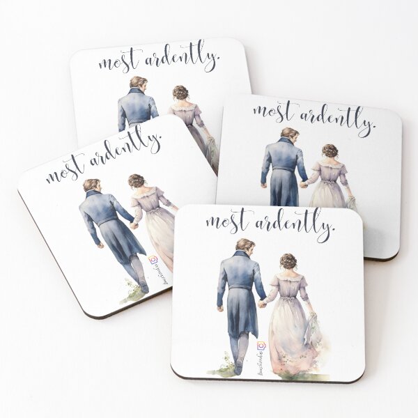 Item preview, Mr Darcy Most Ardently Jane Austen Pride and Prejudice with Elizabeth Bennet designed and sold by RTee27.