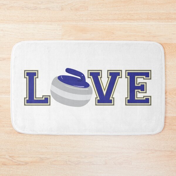 Item preview, Love Curling Varsity Letters Typographic Design designed and sold by CreativeTwins.