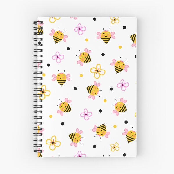 Item preview, Bee cute flowers Pattern designed and sold by BeebooDesign.