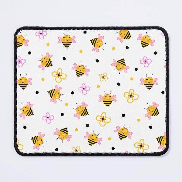 Item preview, Bee cute flowers Pattern designed and sold by BeebooDesign.