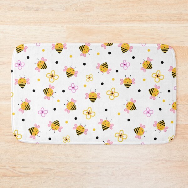 Item preview, Bee cute flowers Pattern designed and sold by BeebooDesign.