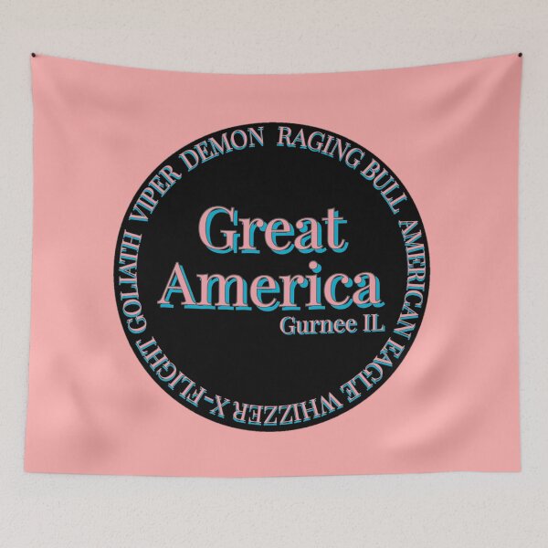 Item preview, Great America roller coaster circle  designed and sold by RollingRC.