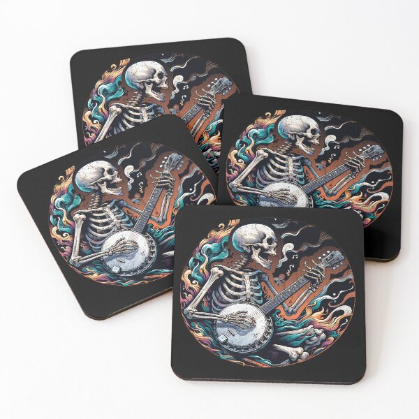 Item preview, Skeleton Playing a Banjo designed and sold by DetourShirts.