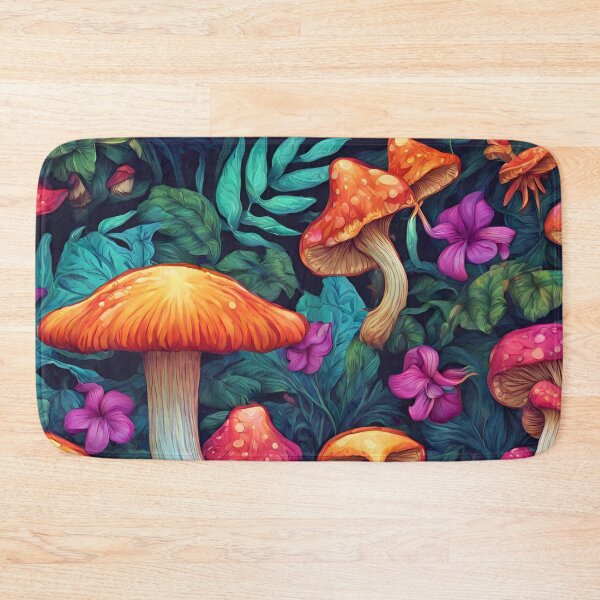 Item preview, Tropical flowers and psicodelic mushrooms designed and sold by coguflores.