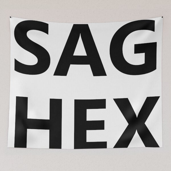 Item preview, SAG HEX (Black Text) designed and sold by SOVLLESS.