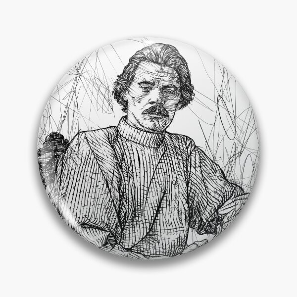 Item preview, MAXIM GORKY ink portrait .1 designed and sold by lautir.