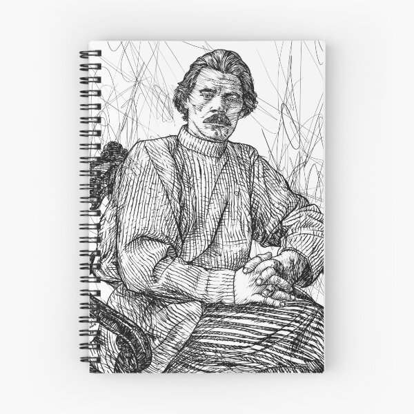 Item preview, MAXIM GORKY ink portrait .1 designed and sold by lautir.