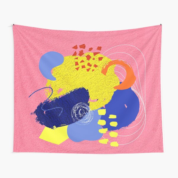 Pink Abstract no 1 Tapestry
