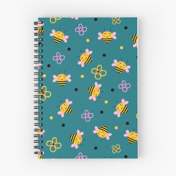 Item preview, Bee cute flowers Pattern designed and sold by BeebooDesign.