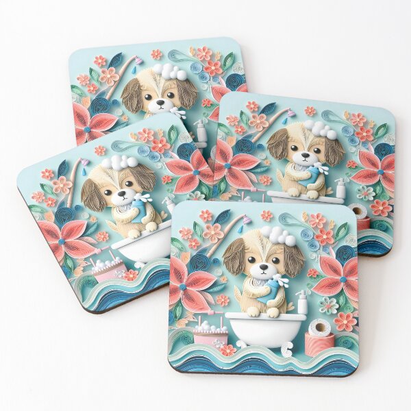 Item preview, Puppy Dog Potty Moments: Whimsical Bathroom Breaks in Art. designed and sold by Starwebd.