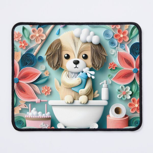 Item preview, Puppy Dog Potty Moments: Whimsical Bathroom Breaks in Art. designed and sold by Starwebd.