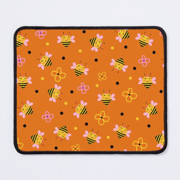 Item preview, Bee cute flowers Pattern designed and sold by BeebooDesign.