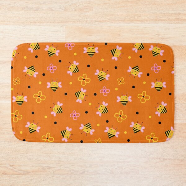 Item preview, Bee cute flowers Pattern designed and sold by BeebooDesign.